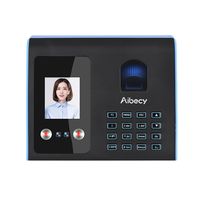 Aibecy Intelligent Attendance Machine Face Fingerabdruck-Passworterkennung Mix Biometrische Zeitschaltuhr für Mitarbeiter mit Voice-Broadcast-Funktion Mehrsprachig