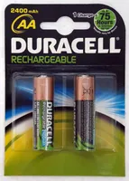 Duracell Rechargeable Precharged Akku Mignon AA HR6 2400mAh NiMH (2er Blister)