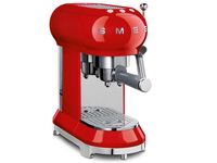 SMEG 50's Retro Style pákový kávovar na Espresso / Cappucino 15 barů 2 cup červený