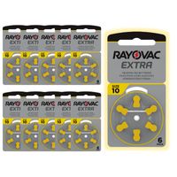 Hörgeräte-Batterien Rayovac 10, 10 Plaketten