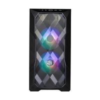 Cooler Master TD300 Mini Tower Schwarz COOLER MASTER Produktfarbe: Schwarz, Anzahl der USB 3.2 Gen 1 (3.1 Gen 1) Typ A-Anschlüsse: 2, Typ: PC, Formfaktor: Mini Tower, Unterstützter Motherboard-Formfaktor: Micro-ITX,Mini-ITX, Anzahl der 3,5"-Laufwerksschächte: 2, Integrierte Stromquelle: Ja, Unterstützte Festplattengrößen: 2,5,3,5"