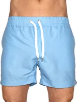 DEBOCHADO "Lagos basic", modische Herren Designer Badehose, hellblau