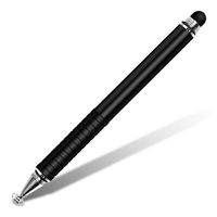 Stylus Pen Universal-Touchscreen-Stift Doppelkopf-Kapazitaetsstift , Stylusstift mit Schreibfunktion, universal Eingabestift kapazitiver Stift fuer Telefon / Tablet Schwarz
