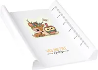 Wickelauflage Baby Hirsche, Weiß