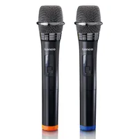 Lenco - MCW-020BK - 2 kabellose Mikrofone - mit Empfänger