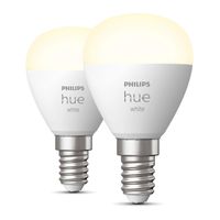 Philips Hue Bluetooth White LED E14 Tropfen - P45 5,7W 470lm Doppelpack