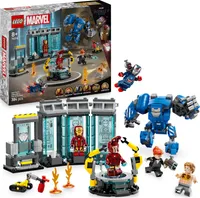 LEGO Marvel Iron Mans Labor: Halle der Rüstungen  - Superhelden Spielzeug mit einer Mech Figur, 5 Minifiguren inkl. Aldrich Killian - Avengers Geschenk für Jungen und Mädchen ab 8 Jahren 76315