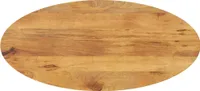 Design Tischplatte 110x40x3,8 cm Oval Massivholz Mango, Tischplatten 2024 Neu