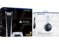 Sony PlayStation 5 PS5 Digital Edition Konsole + Sony Pulse 3D Headset