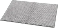 Badematte Hochflor, 50x80 cm, grau