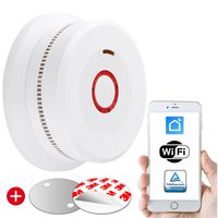 Echos Wifi Rauchmelder | 10 Jahres Batterie | EN14604 | Tuya & Smart Life APP Rauchwarnmelder mit Magnethalterung | WLAN Wi-Fi Feuermelder |