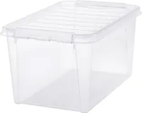 smartstore Aufbewahrungsbox CLASSIC 45 47 Liter weiße Klippverschlüsse