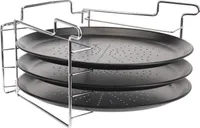 Excellent Houseware Pizzabackgestell mit 3 Pizzatellern