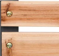 vidaXL Gartenbank 120 cm Holz und Eisen
