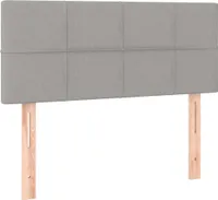 Kopfteil Hellgrau 90x5x78/88 cm Stoff