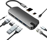 INF 10-v-1 USB-C Hub s HDMI, Ethernetom a čítačkou SD kariet