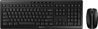 CHERRY STREAM DESKTOP Tastatur-Maus Set, schwarz, US-Englisch QWERTY mit EURO Symbol