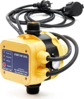 Wiltec Druckschalter mit Kabel EPC-5 230V 1-phasig bis 10 bar, Druckwächter mit Trockenlaufschutz für Hauswasserwerke und Pumpen, zuverlässige Pumpensteuerung