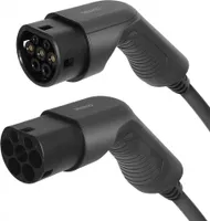 Deltaco EV-Ladekabel, E-Auto & Hybrid, Typ2 auf Typ2, 32 A, 7,6 kW, 1-phasig, 7m