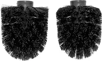 WC Ersatz Bürstenkopf schwarz, 12mm Gewinde, 10 Stück