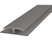 Einschubprofil beidseitig Weich-PVC grau selbstklebend 30 x 1000 mm