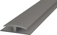Prinz Einschubprofil beidseitig Weich-PVC grau selbstklebend 30 x 1000 mm
