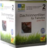 Dachrinnenfilter für Fallrohre 2 Stück Laub Schmutz Sieb
