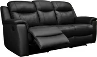 Relaxsofa Leder 3-Sitzer - Schwarz - EVASION
