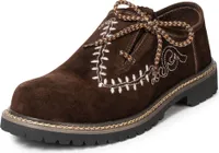 PAULGOS Trachtenschuhe Echt Leder Haferlschuhe Haferl Stickerei in 4 Farben Gr. 39-47