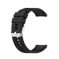 Sport Ersatz Armband für Huawei Watch GT 3 42 mm Silikon Band Loop, Farbe:Schwarz