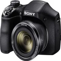 Sony Cyber-SHOT DSC-H300 20,1 Megapixel Kompaktkamera, 35-fach optischer/93-fach digitaler Zoom, 27 - 954 mm Brennweite, optischer Bildstabilisator, 1/2,3'' CCD-Sensor, 3 Zoll (7,62 cm) Display, HD-Video, Gesichts- und Lächelerkennung