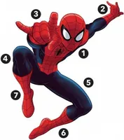 Wandaufkleber mit Marvel-Motiv SPIDERMAN