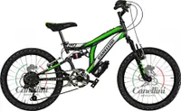 Kinderfahrrad Mtb Full Suspension 20 Colorado 6V Canellini – 20” (Grau/Grun)