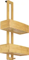 ONVAYA® Duschregal ohne Bohren | aus Bambus | Badregal zum Hängen | Duschablage aus Holz | Hängeregal für die Dusche