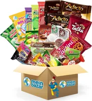 Meinbazar Türkische Süßigkeiten Geschenkidee Box - Süßigkeiten Set XXL - 25 Teile - Mix Party Box - Halal Produkte - Candy Box