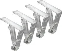 4er Set Tischtuchklammer transparent
