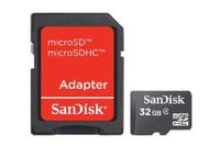 SanDisk - Flash paměťová karta - 32 GB - Class 4 - microSDHC - černá