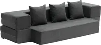 VEVOR 3-in-1-Klappschlafsofa, umwandelbares Schlafsofa aus 25D-Memory-Schaum, Hellgrau (Einzelbett/1030 x 1930 x 225 mm)