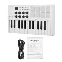 MIDI-Steuerungs-Keyboard, 25 anschlagdynamische Tasten, RGB-beleuchtete Pads