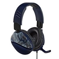 Turtle Beach Recon 70 - Słuchawki - Pałąk - Gaming - Czarne - Niebieskie - Obuuszne - Cyfrowe