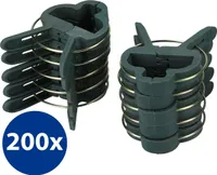 200x Pflanzenclips Pflanzenklammern Pflanzenhalter Pflanzenbinder in Groß