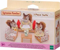 Zubehör für Puppenhaus Sylvanian Families Sofa + 2 Armchairs + Table