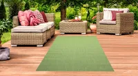 In- & Outdoor Teppich Unidesign grün Größe - 140 x 200 cm