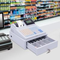 Elektrische Kassensystem Registrierkasse Kassenschublade Geldschublade Ladenkasse für Supermärkte Weiße