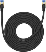 Baseus szybki kabel internetowy RJ45 cat.7 10Gbps 8m pleciony czarny