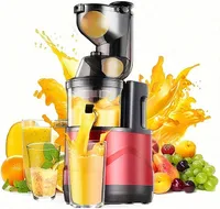 Entsafter,Slow Juicer,Entsafter für Obst und Gemüse,Kaltpresse Mastizierende Entsafter,elektrisch Slow Juicer,Entsafter Edelstahl