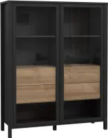 Vitrine Standschrank Vitrinenschrank Beistellschrank Standvitrine "Hialeah II"