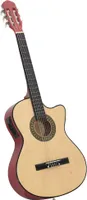 vidaXL Akustická gitara s výrezom, ekvalizérom a 6 strunami