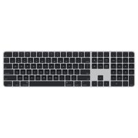Apple Magic Keyboard, Volle Größe (100%), USB + Bluetooth, QWERTY, Silber, Schwarz