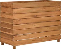 vidaXL Zvýšená posteľ 100x40x72 cm teakové regenerované drevo a oceľ